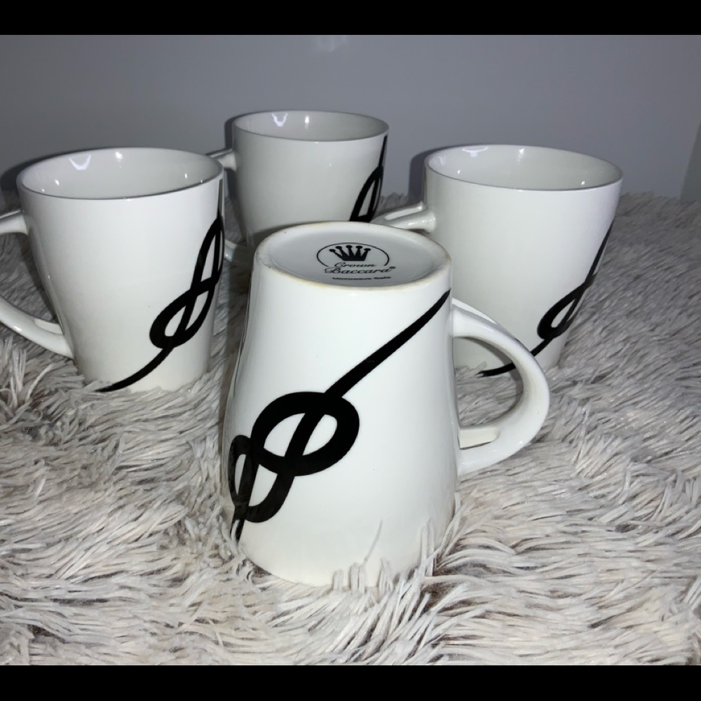 Crown Baccara Mugs- Leading Mexican Designer Cups, Monochromatic Color Scheme